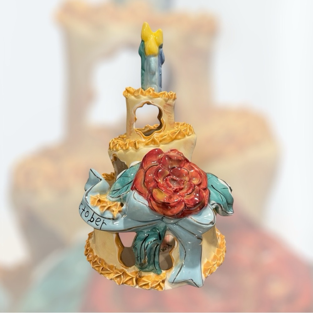 October Happy Birthday Cake Party Tea Light 2011 Heather Goldminc